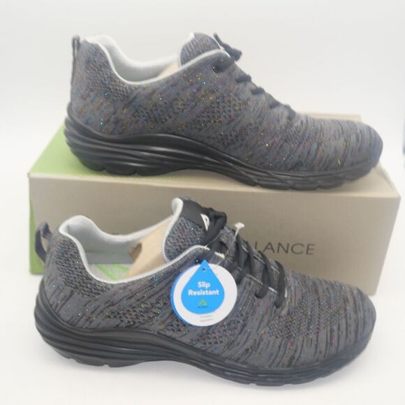New Align Tabor Women's 6 Orthotic Slip Resistant Lace up Shoes Nursing Gray - Picture 1 of 7